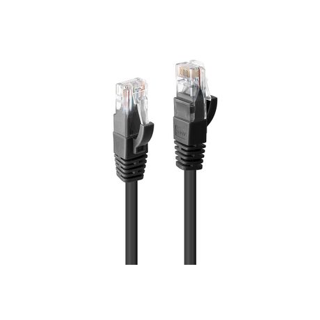 Lindy - Patch cable - RJ-45 (M) to RJ-45 (M) - 2 m - UTP - CAT 6 - molded, snagless - black - 0