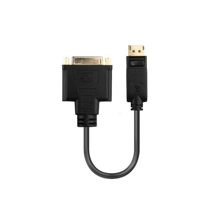 Lindy - DisplayPort adapter - DisplayPort (M) to DVI-D (F) - 15 cm - black - 1