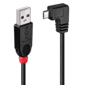 Lindy - USB cable - USB (M) to Micro-USB Type B (M) - USB 2.0 - 50 cm - 90° connector, molded