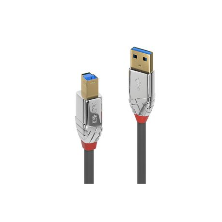 Lindy CROMO - USB cable - USB Type A (M) to USB Type B (M) - USB 3.1 - 1 m - round - grey - 0