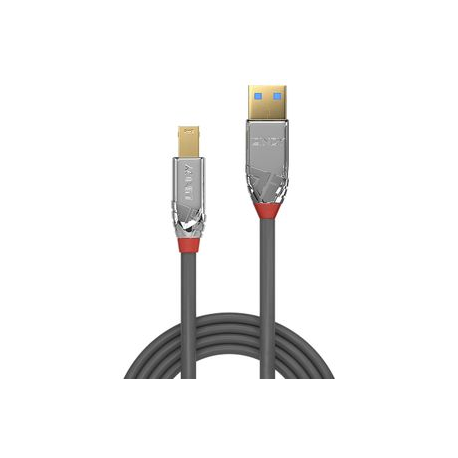 Lindy CROMO - USB cable - USB Type A (M) to USB Type B (M) - USB 3.1 - 2 m - round - grey - 1