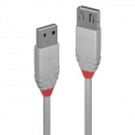 Lindy Anthra Line - USB cable - USB (M) to USB (M) - USB 2.0 - 5 m - round - grey