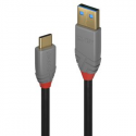 Lindy Black Line - USB cable - USB-C (M) to USB Type A (M) - USB 3.1 Gen 2 - 5 A - 50 cm - round - black