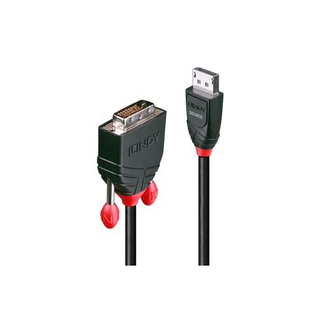 Lindy - DisplayPort cable - DisplayPort (M) to DVI-D (M) - 1 m - black - 0