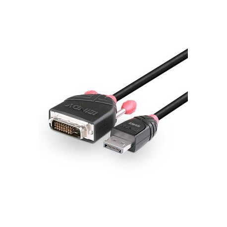 Lindy - DisplayPort cable - DisplayPort (M) to DVI-D (M) - 2 m - black - 4