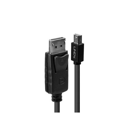 Lindy - DisplayPort cable - DisplayPort (M) to Mini DisplayPort (M) - 3 m - latched - black - 0