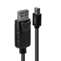 Lindy - DisplayPort cable - DisplayPort (M) to Mini DisplayPort (M) - 3 m - latched - black