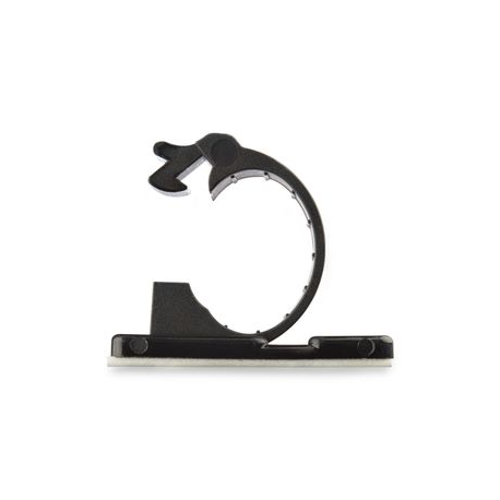 StarTech.com 100 Adhesive Cable Management Clips Black, Network / Ethernet / Office Desk / Computer Cord Organizer, Sticky Cable / Wire Holders, Nylon Self Adhesive Clamp UL / 94V-2 Fire Rated - Nylon 66 Plastic - TAA (CBMCC2) - Cable clips - black - TAA Compliant (pack of 100) - 3