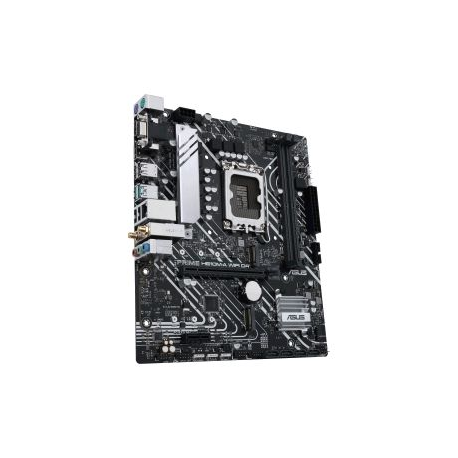 ASUS PRIME H610M-A WIFI D4 - Motherboard - micro ATX - LGA1700 Socket - H610 Chipset - USB 3.2 Gen 1, USB 3.2 Gen 2 - Gigabit LAN, Wi-Fi, Bluetooth - onboard graphics (CPU required) - HD Audio (8-channel) - 2