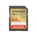 SanDisk Extreme PLUS - Flash memory card - 64 GB - UHS-I U3  /  Class10 - SDXC UHS-I