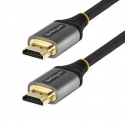 StarTech.com 20in (0.5m) Premium Certified HDMI 2.0 Cable with Ethernet, High-Speed Ultra HD 4K 60Hz HDMI Cable HDR10, ARC, HDMI Cord For Ultra HD Monitors, TVs, Displays, w /  TPE Jacket - Durable HDMI Video Cable (HDMMV50CM) - Premium High Speed - HDMI cable with Ethernet - HDMI male to HDMI male - 50 cm - shielded - grey, black - passive, 4K60Hz (3840 x 2160) support