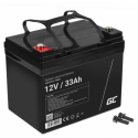Green Cell - UPS battery - 1 x battery - Sealed Lead Acid (SLA) - 33 Ah - black