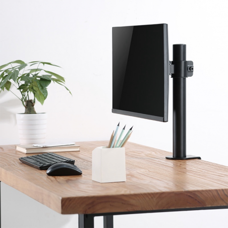 LogiLink - Mounting kit - for LCD display - steel - black - screen size: 17"-32" - desk-mountable - 3