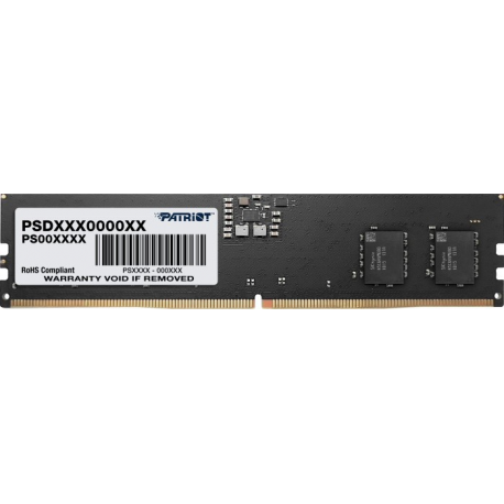 Patriot Signature Line - DDR5 - module - 8 GB - DIMM 288-pin - 4800 MHz / PC5-38400 - CL40 - 1.1 V - unbuffered - on-die ECC - black - 0