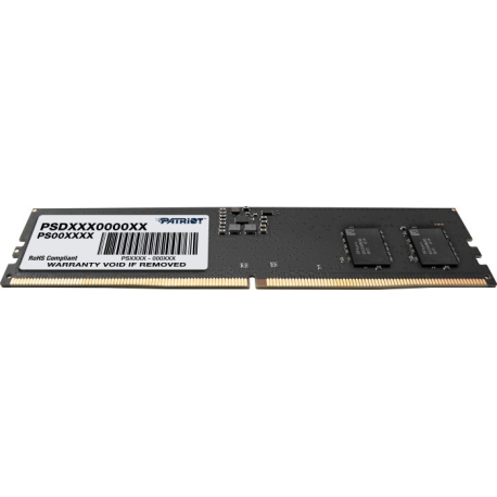 Patriot Signature Line - DDR5 - module - 8 GB - DIMM 288-pin - 4800 MHz / PC5-38400 - CL40 - 1.1 V - unbuffered - on-die ECC - black - 1