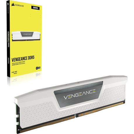 CORSAIR Vengeance - DDR5 - kit - 32 GB + 2 x 16 GB - DIMM 288-pin - 5200 MHz / PC5-41600 - CL40 - 1.25 V - white - 6