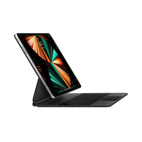 Apple Magic Keyboard - Keyboard and folio case - with trackpad - backlit - Apple Smart connector - QWERTY - Danish - black - for 12.9-inch iPad Pro (3rd generation, 4th generation, 5th generation) - 0