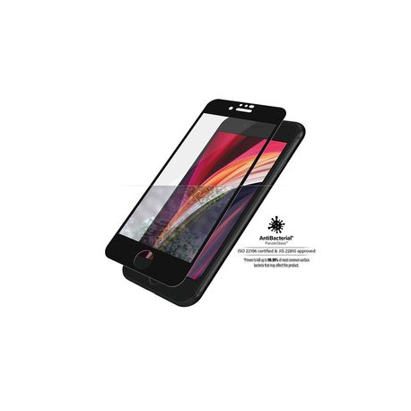 PanzerGlass Original - Screen protector for mobile phone - glass - frame colour black - for Apple iPhone 6, 6s, 7, 8, SE (2nd generation) - 0