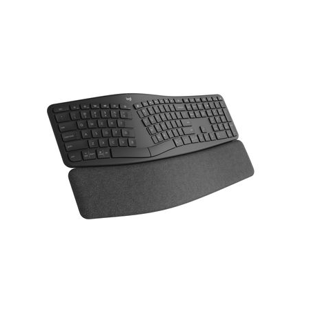Logitech ERGO K860 Split Keyboard for Business - Keyboard - wireless - Bluetooth LE - German - graphite - 0
