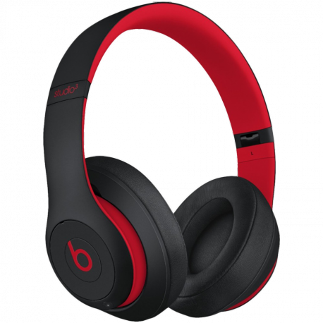 Beats Studio3 Wireless - The Beats Decade Collection - headphones with mic - full size - Bluetooth - wireless - active noise cancelling - noise isolating - red, defiant black - for iPad / iPhone / iPod / TV / Watch - 9