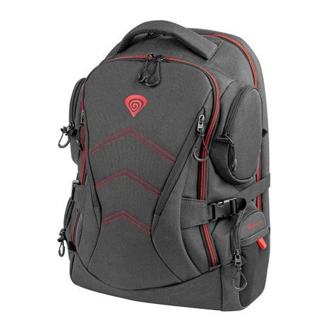 Genesis Pallad 550 - Notebook carrying backpack - 17.3" - black - 0