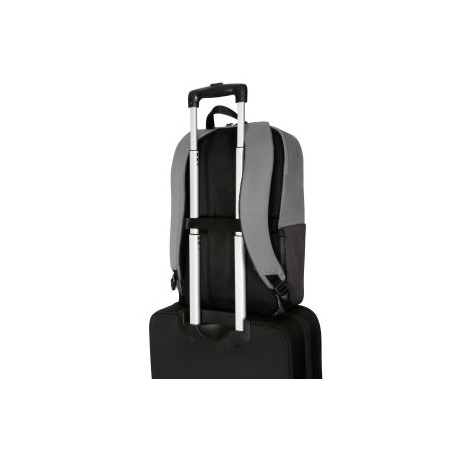 Targus Sagano EcoSmart Travel - Notebook carrying backpack - 15.6" - grey, black - 14