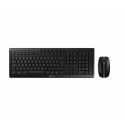 CHERRY STREAM DESKTOP RECHARGE - Keyboard and mouse set - wireless - 2.4 GHz - Pan Nordic - key switch: CHERRY SX - black