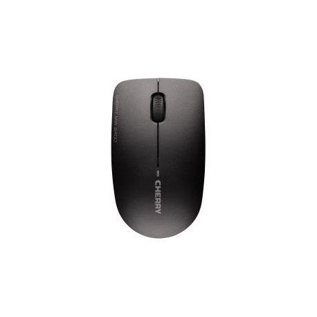 CHERRY MW 2400 - Mouse - right and left-handed - optical - 3 buttons - wireless - 2.4 GHz - USB wireless receiver - black - 0