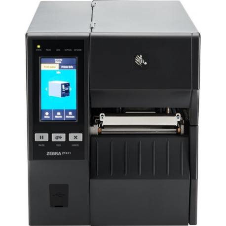 Zebra ZT400 Series ZT411 - Label printer - direct thermal  /  thermal transfer - Roll (11.4 cm) - 300 dpi - up to 254 mm / sec - USB 2.0, LAN, serial, USB host, Bluetooth 4.1 - 1