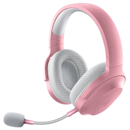 Razer Barracuda X - Headset - full size - Bluetooth  /  2.4 GHz radio frequency - wireless, wired - 3.5 mm jack, USB-C - noise isolating - quartz - 0
