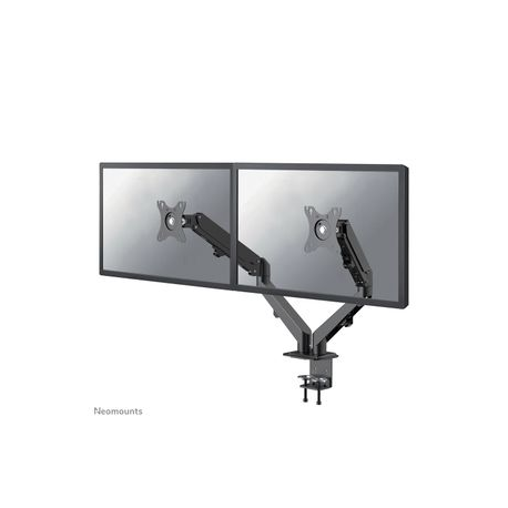 Neomounts by Newstar DS70-700BL2 - Mounting kit (desk mount) - for 2 LCD displays (full-motion adjustable dual arm) - black - screen size: 17"-27" - clamp mountable - 0