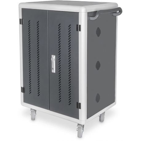 DIGITUS DN-45002 - Cart (charge only) - for 30 tablets  /  notebooks - lockable - steel - black, RAL 9005 - screen size: up to 15.6" - output: 5 V - 1