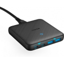 Anker PowerPort Atom III Slim - Power adapter - AC 100-240 V - 65 Watt - output connectors: 4 - Europe - black