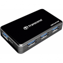 Transcend HUB3 - Hub - 4 x SuperSpeed USB 3.0 - desktop