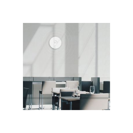 TP-Link Omada EAP670 V1.26 - Radio access point - Wi-Fi 6 - 2.4 GHz, 5 GHz - cloud-managed - wall / ceiling mountable - for Omada OC200, OC300; Omada Cloud Controller OC200 - 6