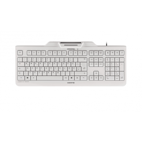 CHERRY KC 1000 SC - Keyboard - USB - Pan Nordic - key switch: CHERRY LPK - pale grey - 0