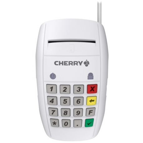 CHERRY SmartTerminal ST-2100 - SMART card reader - USB - white - 0