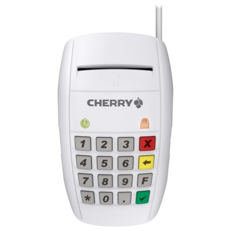 CHERRY SmartTerminal ST-2100 - SMART card reader - USB - white - 1