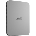 LaCie Mobile Drive STLP2000400 - Hard drive - 2 TB - external (portable) - USB 3.2 Gen 1 (USB-C connector) - moon silver - with 3 years Seagate Rescue Data Recovery