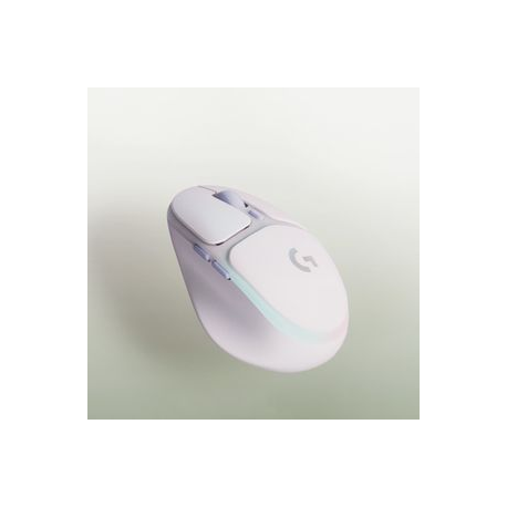Logitech G G705 - Mouse - small hands - 6 buttons - wireless - Bluetooth - Logitech LIGHTSPEED receiver - white - 4