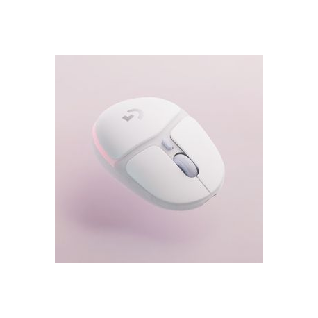 Logitech G G705 - Mouse - small hands - 6 buttons - wireless - Bluetooth - Logitech LIGHTSPEED receiver - white - 5