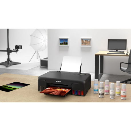 Canon PIXMA G550 - Printer - colour - ink-jet - refillable - A4 / Legal - up to 3.9 ipm (mono) / up to 3.9 ipm (colour) - capacity: 100 sheets - USB 2.0, Wi-Fi(n) - 5