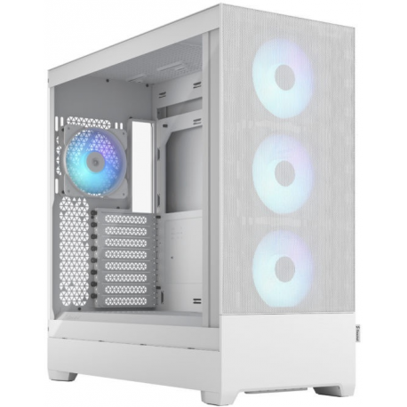 Fractal Design Pop XL Air RGB - Tower - extended ATX - no power supply (ATX) - white TG clear tint - USB / Audio - 0