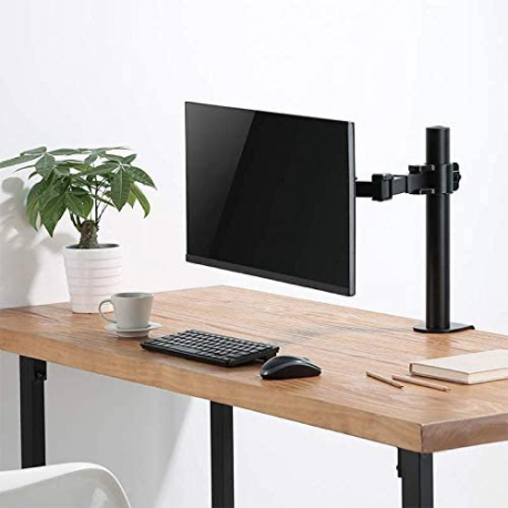 LogiLink - Mounting kit - for LCD display (adjustable arm) - steel - black - screen size: 17"-32" - desk-mountable - 3