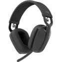 Logitech Zone Vibe 100 - Headset - full size - Bluetooth - wireless - graphite