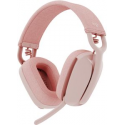 Logitech Zone Vibe 100 - Headset - full size - Bluetooth - wireless - rose