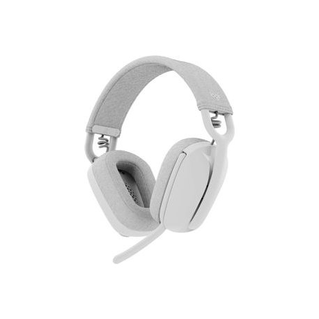 Logitech Zone Vibe 100 - Headset - full size - Bluetooth - wireless - off-white - 0