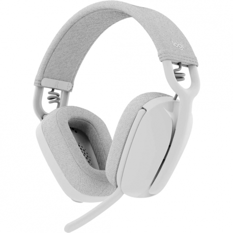 Logitech Zone Vibe 100 - Headset - full size - Bluetooth - wireless - off-white - 2