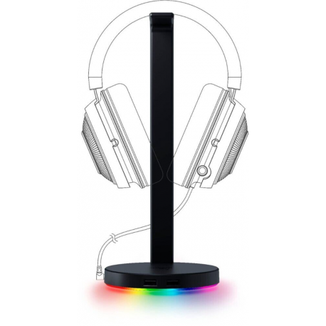 Razer Base Station V2 Chroma - Stand for headphones, headset - classic black - 2
