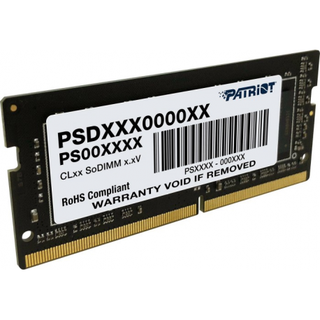 Patriot Signature Line - DDR4 - module - 16 GB - SO-DIMM 260-pin - 3200 MHz  /  PC4-25600 - CL22 - 1.2 V - unbuffered - non-ECC - 0
